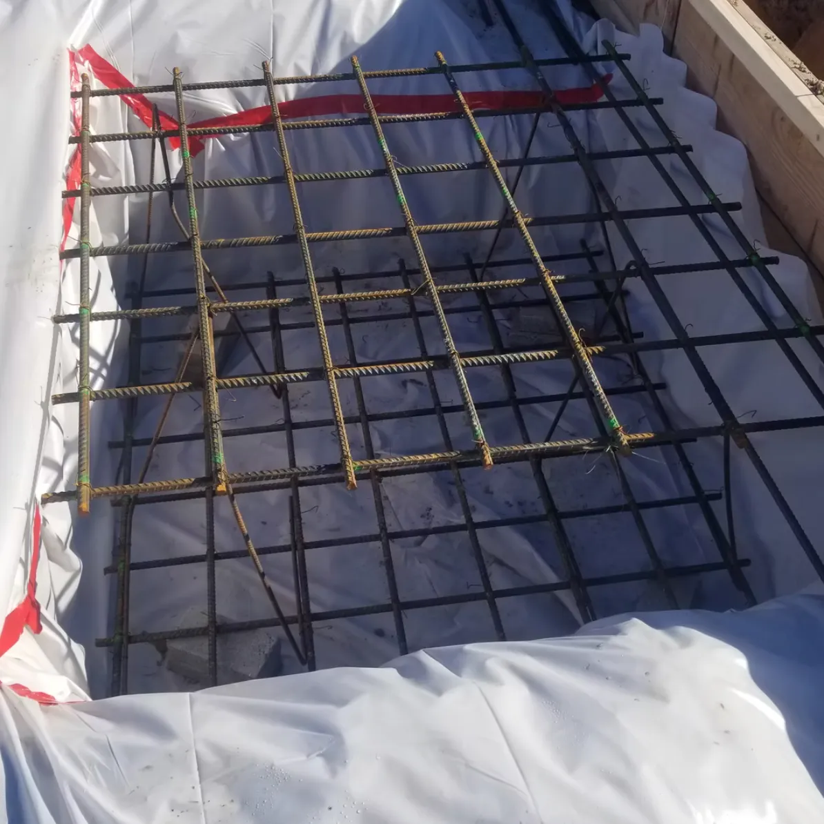 Clean Placement of structual rebar