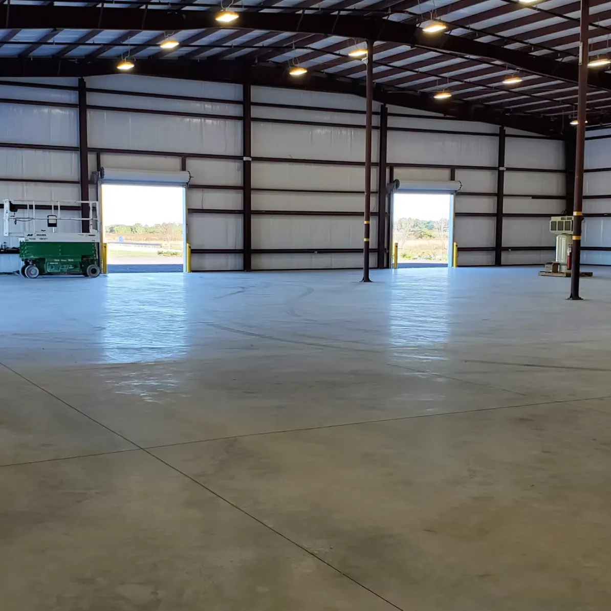 Wharehouse floor concrete finish